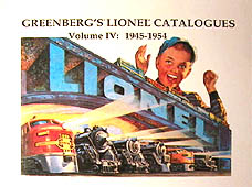Greenberg's Lionel Catalogues: 1945-1954 Volume IV