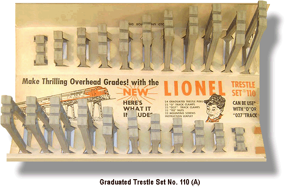 Lionel Trains Graduated Trestle Set No. 110 Variation A