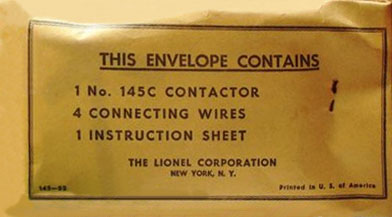 No. 145-40 Contactor Envelope