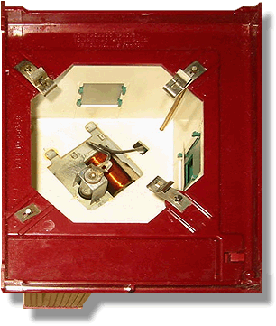 Bottom View showing the three electrical binding clips