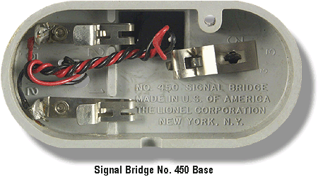 Lionel Trains Signal Bridge No. 450 Base