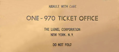 Lionel Trains No. 70 Box End