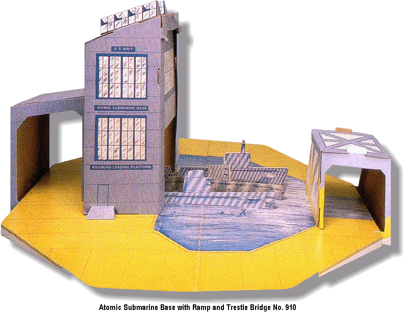 Submarine Base with Ramp and Trestle Bridge No. 910