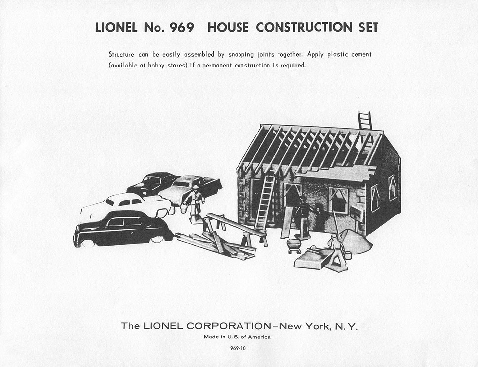 No. 969 Instruction Sheet