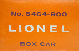 No. 6464-900 Orange Picture Box End