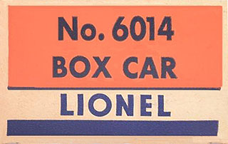 No. 6014 Middle Classic Box End w/bold lettering