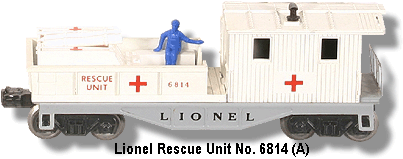The Lionel U.S.M.C. Rescue Unit Work Caboose No. 6824