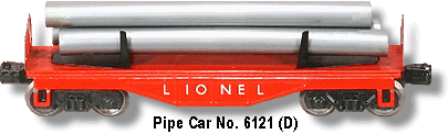 Pipe Flat Car No. 6121 Variation D