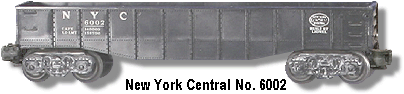 New York Central Gondola Car No. 6002