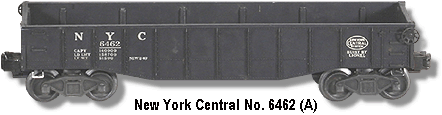 Lionel Trains NYC Gondola No. 6462 Variation A