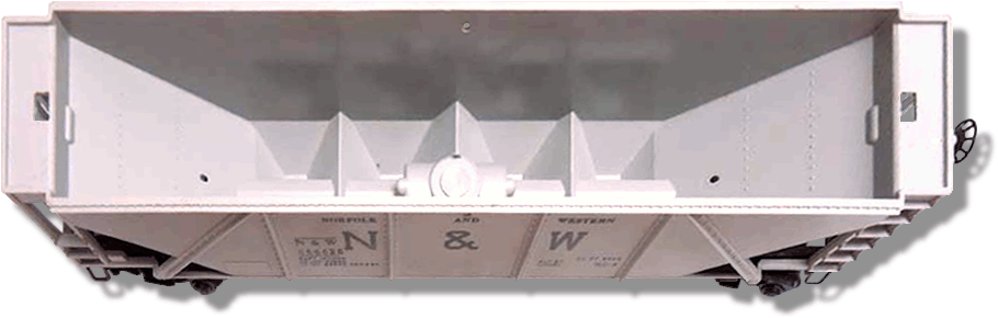 Top View of Variation D without the hatch covers - Note the center brace holes on the sides