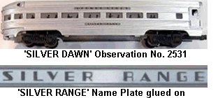The Lionel No. 2531 Observation