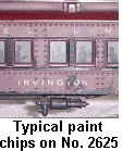 Paint chips on No. 26225