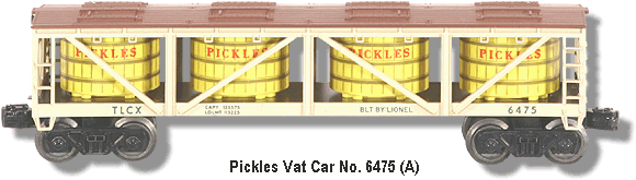 Pickles Vat Car No. 6475 Variation A