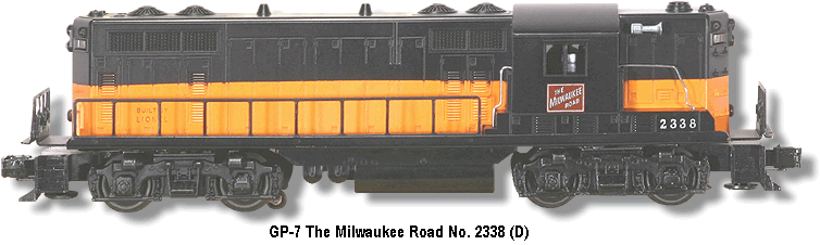 Lionel Trains The Milwaukee Road GP-7 No. 2338 Variation D
