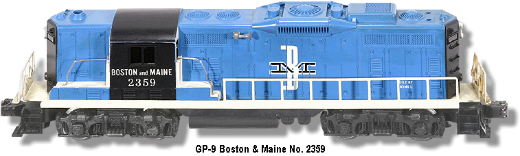 Lionel Trains Boston & Maine GP-9 No. 2359