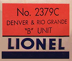 No. 2379 A Unit Box End No. 2379 A Unit Box End