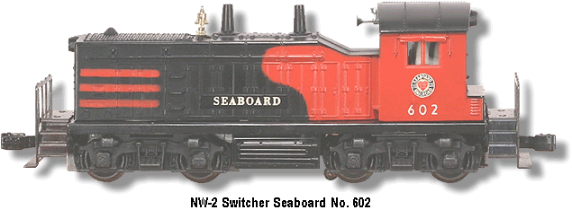 Lionel Trains Seaboard NW-2 Diesel Switcher No. 602