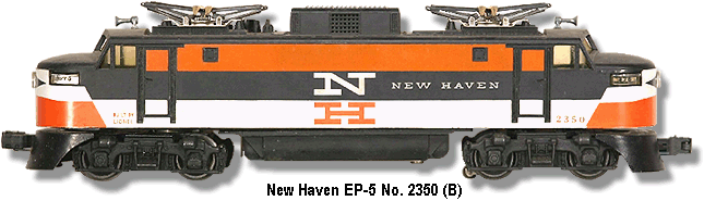 Lionel Trains New Haven EP-5 Electric No. 2350 Variation B