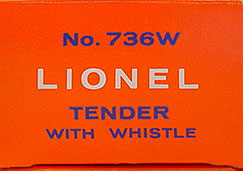 No. 736W Orange Picture Box End