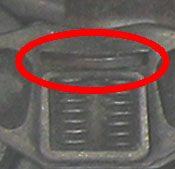 Note the single 'bar' circled in red