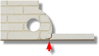 Common Fault - Damaged Front Wall