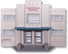 Red Lettered Hospital Front Wall