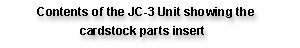 JC-3 Fence & Tree Unit Contents Text