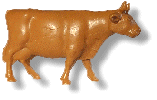 Red Brown Standing Cow