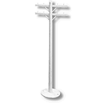 White TP-5 Telephone Pole