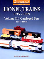 Greenberg's Guide to Lionel Trains 1945-1969 Volume 3 Cataloged Sets