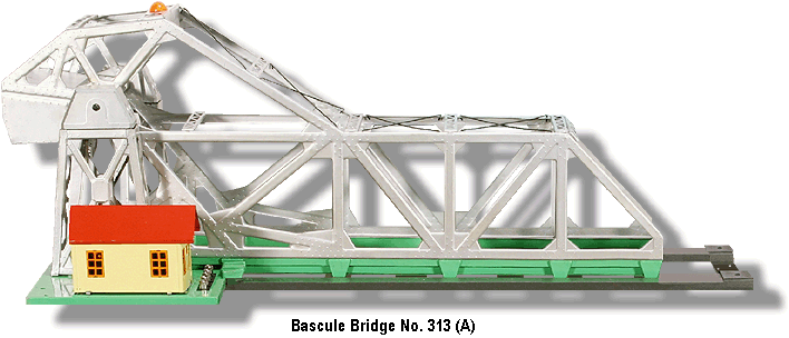 313 LIONEL PARTS ROOF FOR BASCULE BRIDGE 