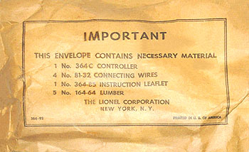 364-11 Lionel 364 Log Loader Replacement Belt for sale online