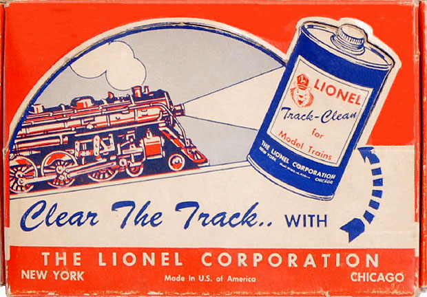 Lionel Trains Track Clean Dealer Box Top No. 3927-75