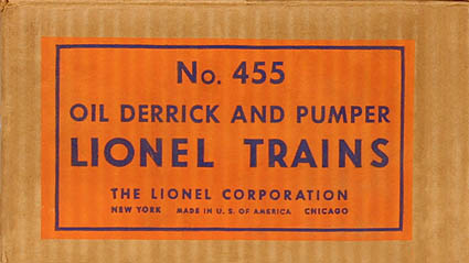 Lionel 455 Oil Derrick Black Tube Connection 455-41 Excellent NOS! 