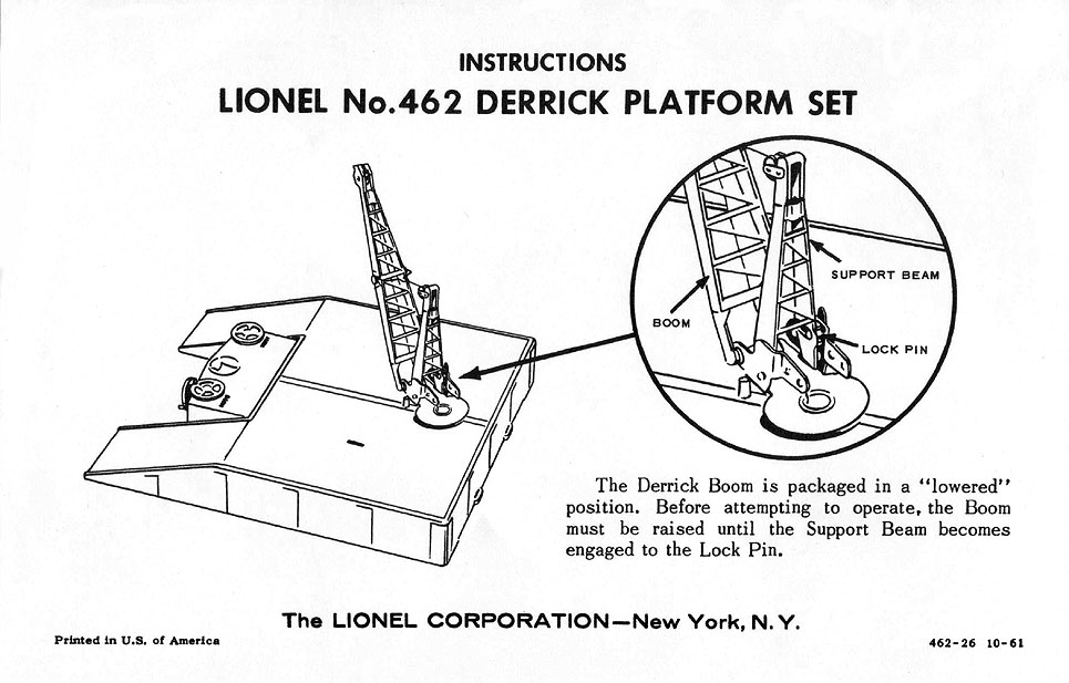 No. 462-26 Instruction Sheet