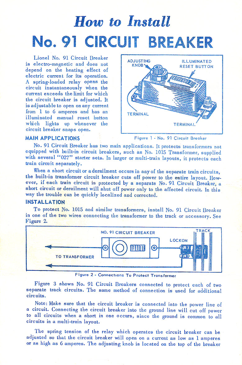 No. 91-37 Instruction Sheet Page 1