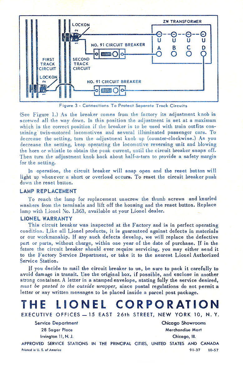 No. 91-37 Instruction Sheet Page 2