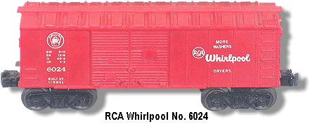 Lionel Trains RCA Whirlpool Box Car No. 6024