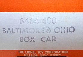 No. 6464-400 1969 Issue Box End