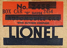 Overprinted 2458 Automobile Box End