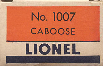 Details about   Lionel 1007 Caboose No Box 