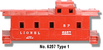 Lionel 6257 SP Style Caboose Red Lighted V3 for sale online 
