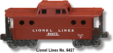 Lionel Lines Postwar 6427 Illuminated N5c Porthole Caboose for sale online 