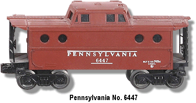 The Pennsylvania No. 6447 N5C Type Caboose