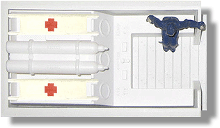 Close-up: Stretcher and Oxygen Bottle Insert on Variation A