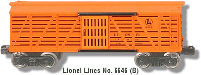 Lionel Lines 6646 Stock Car EXC Original 1957 for sale online