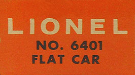 No. 6401 Orange Picture Box End