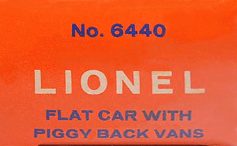 No. 6440 Orange Picture Box End