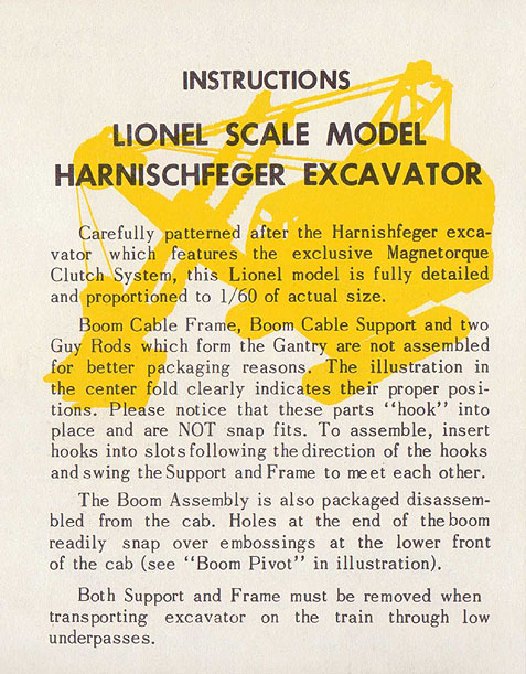 No. 6827-113 Instruction Sheet Page One